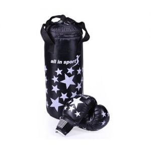 BOXPÚÐI+HANSKAR 6OZ fyrir krakka