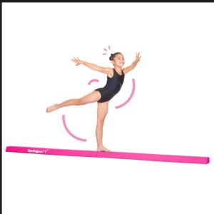 Jafnvægisslá samanbrjótanleg 3m bleik