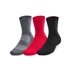 Under Armour 3-Maker 3pk Mid-Crew Sokkar